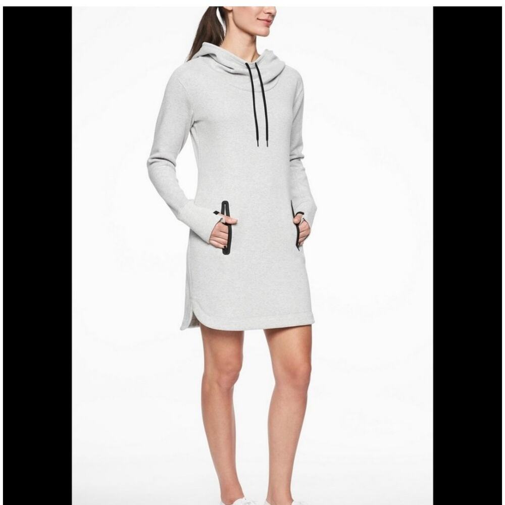 Athleta Cozy Karma Hoodie Dress Size M